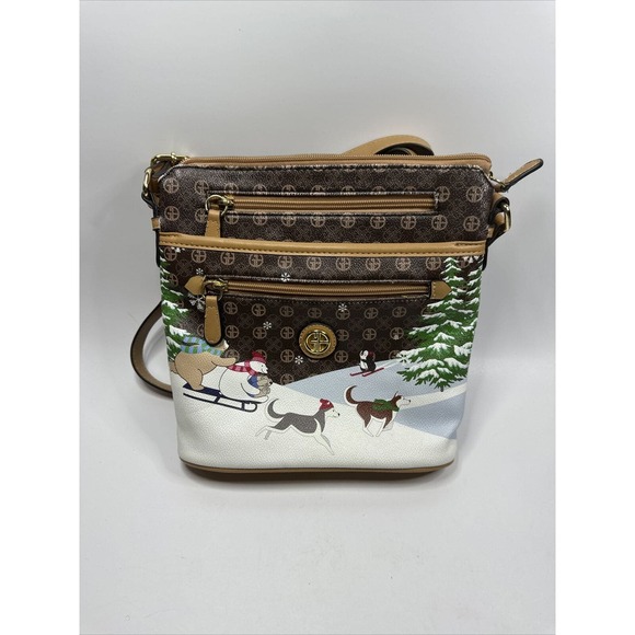 Giani Bernini Sledding Crossbody Multicolor Gold